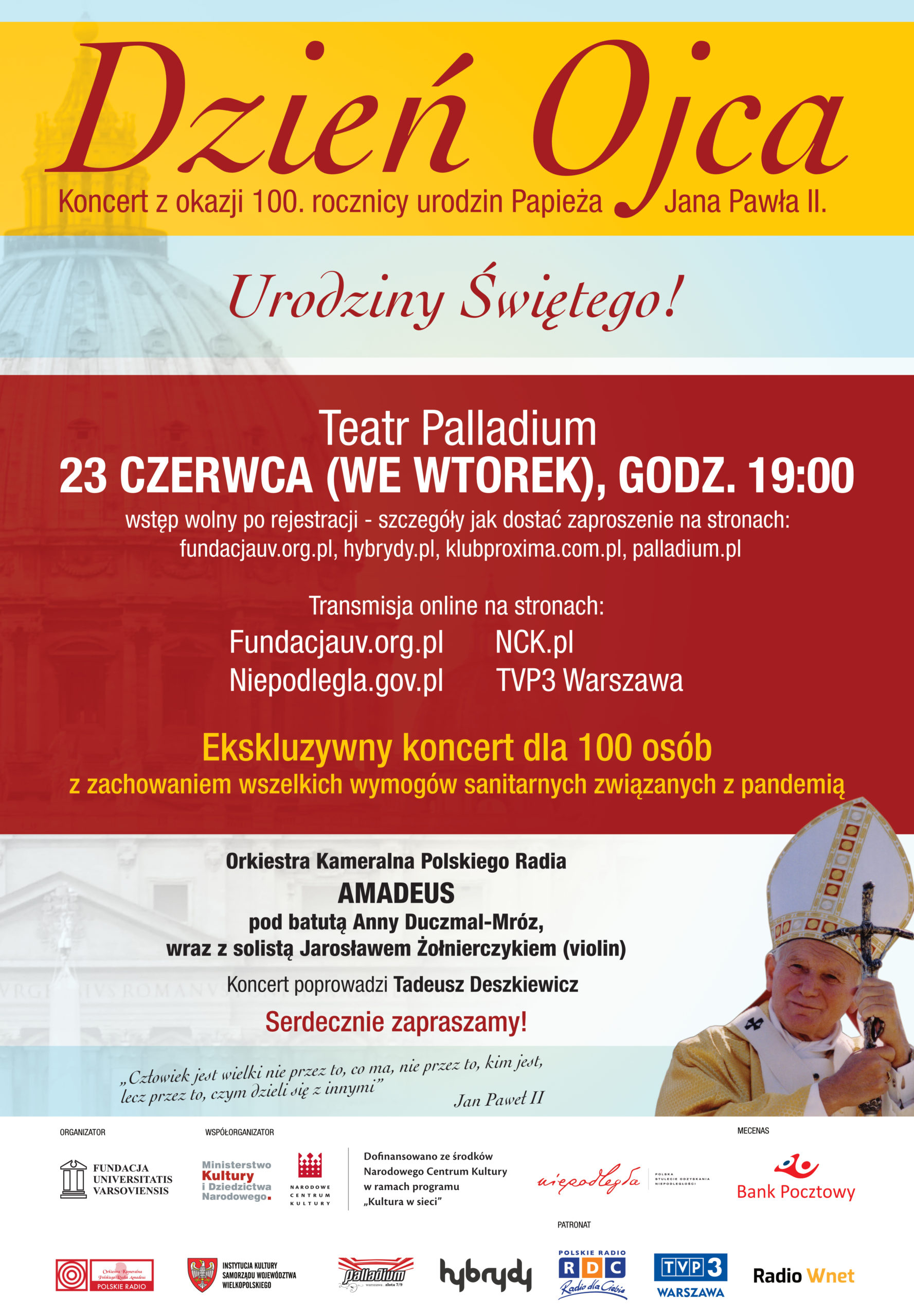„DZIEŃ  OJCA” W TEATRZE PALLADIUM!!!