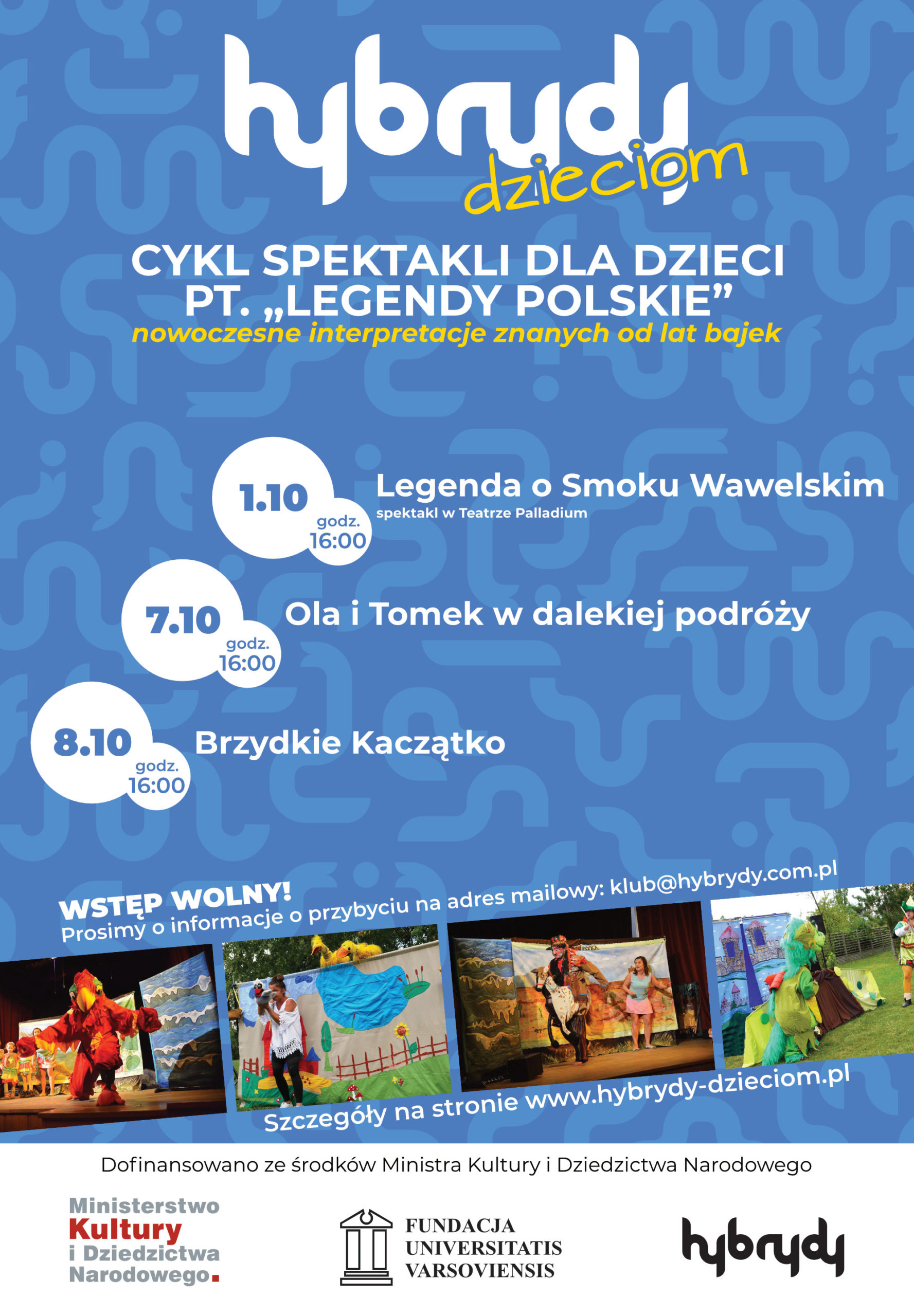 Hybrydy Dzieciom – spektakle w październiku