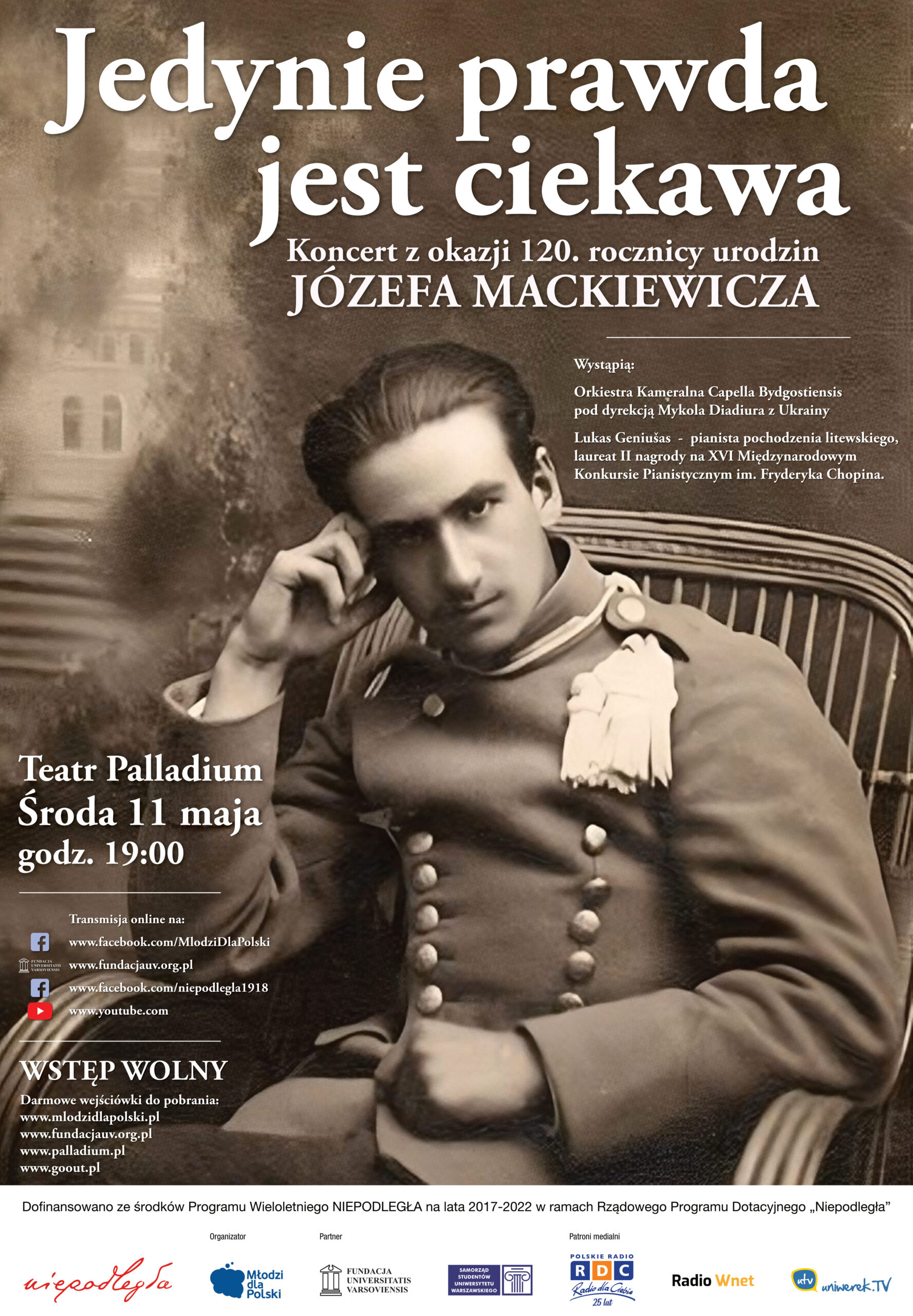 „Jedynie prawda jest ciekawa” – Koncert z okazji 120.rocznicy urodzin Józefa Mackiewicza