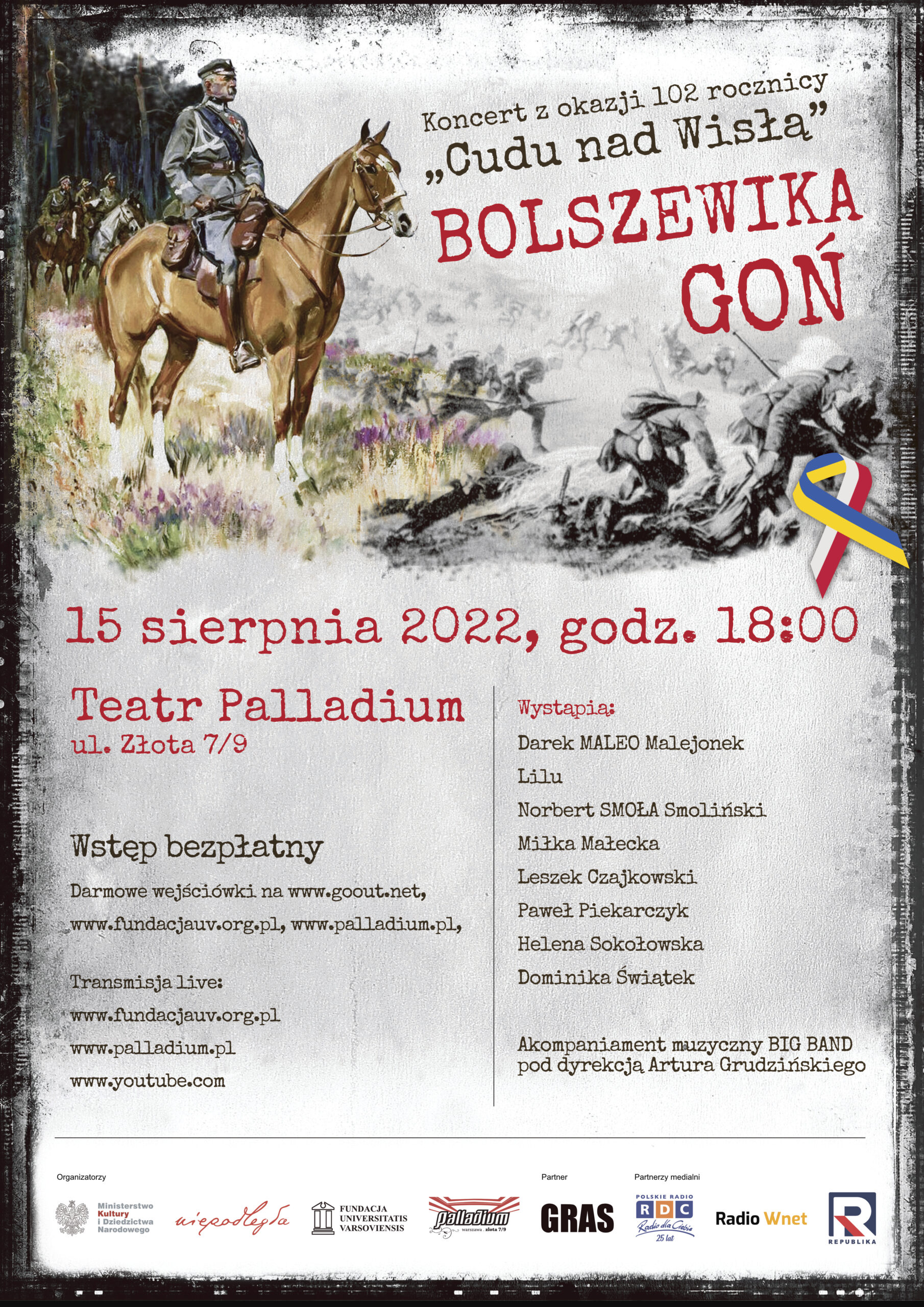 Bolszewika goń! – Koncert z okazji 102 rocznicy Cudu nad Wisłą